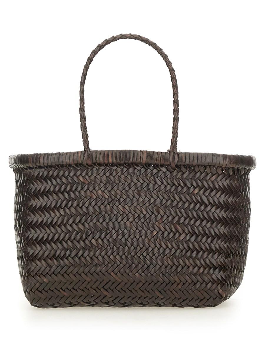 DRAGON DIFFUSION BORSA TRIPLE JUMP MINI IN PELLE INTRECCIATA Vendita