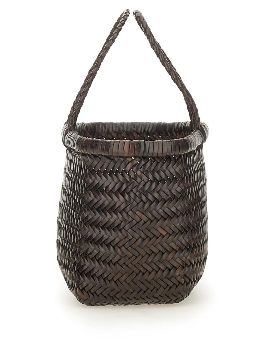 DRAGON DIFFUSION BORSA TRIPLE JUMP MINI IN PELLE INTRECCIATA Vendita