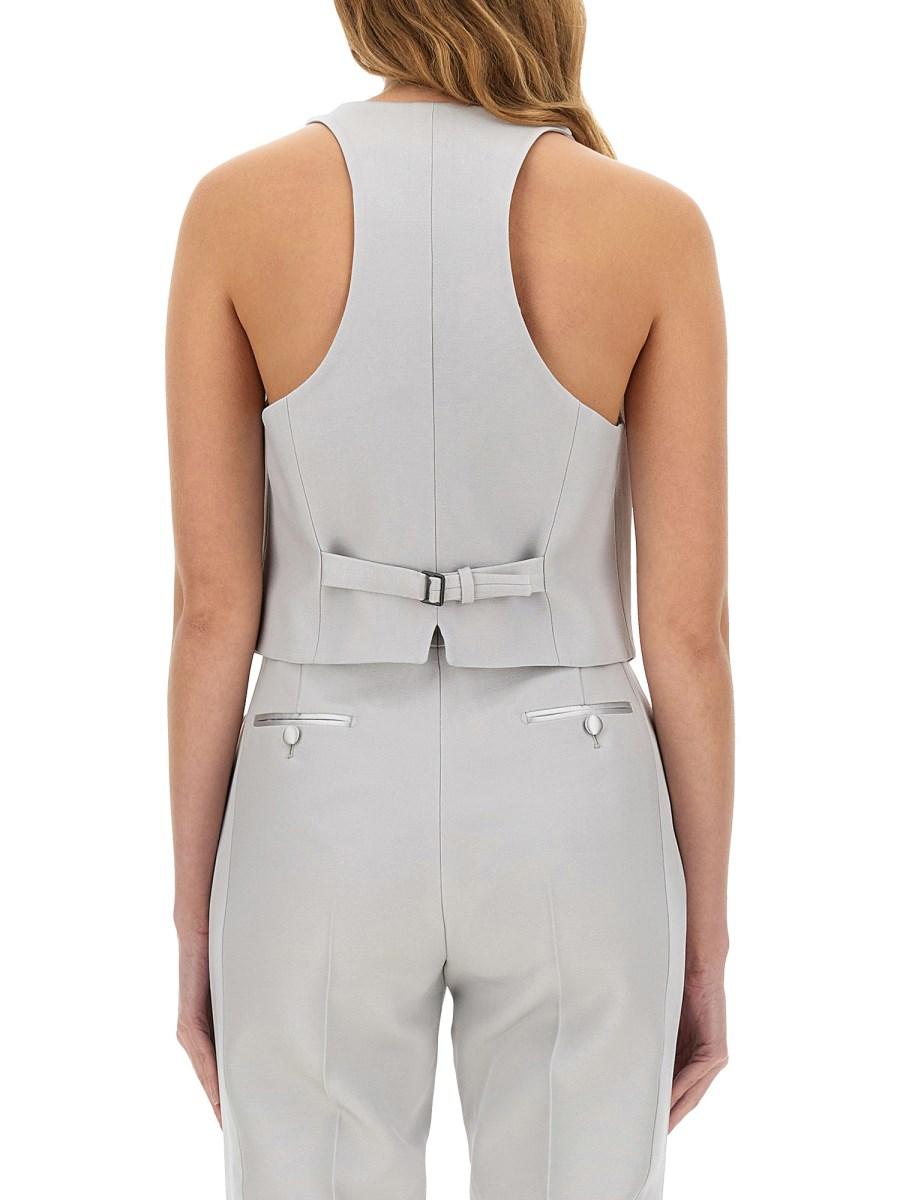 TOM FORD GILET IN LANA DI SETA BARATHEA Acquista Ora
