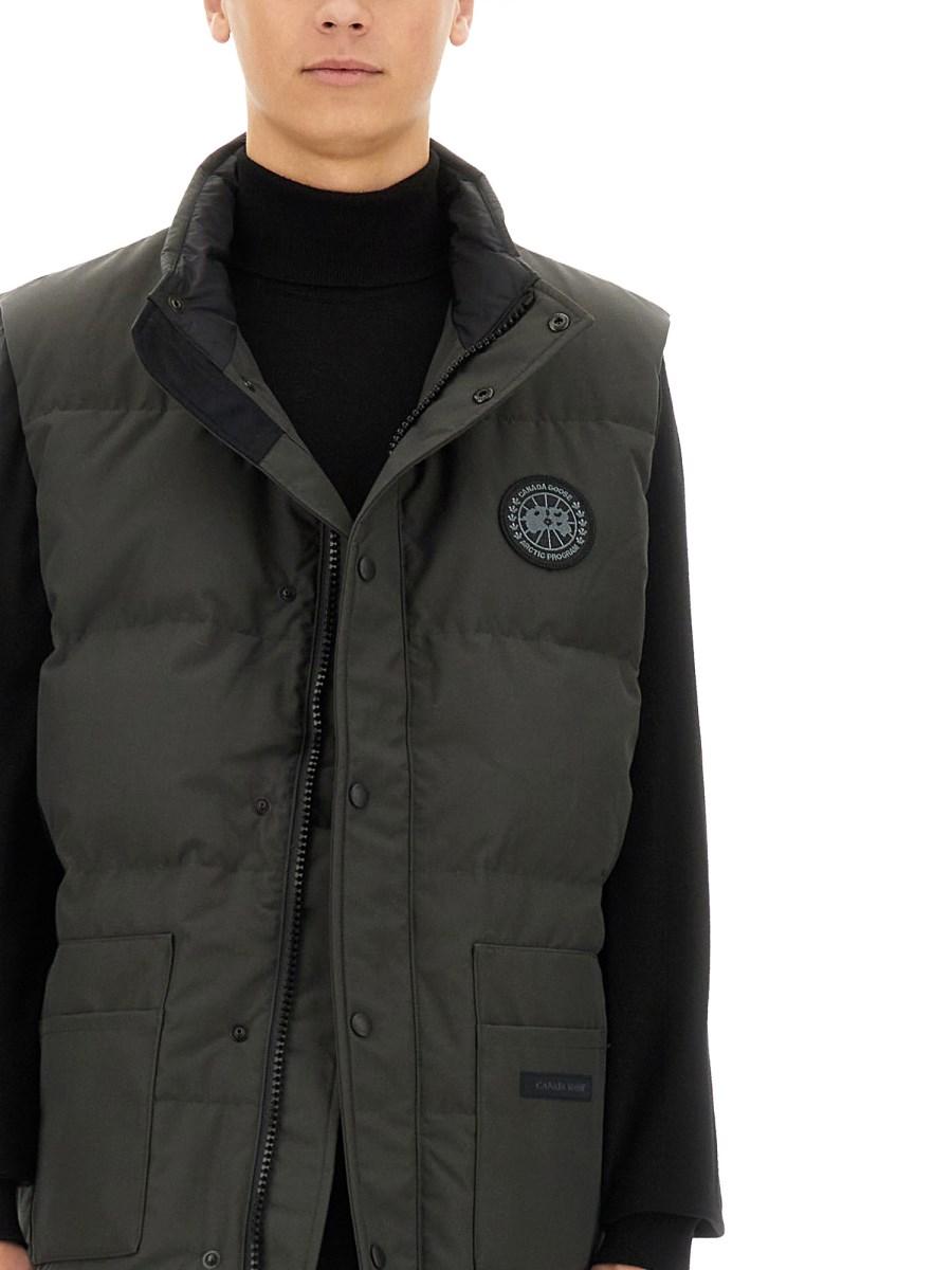 CANADA GOOSE GILET IMBOTTITO CON LOGO Novità