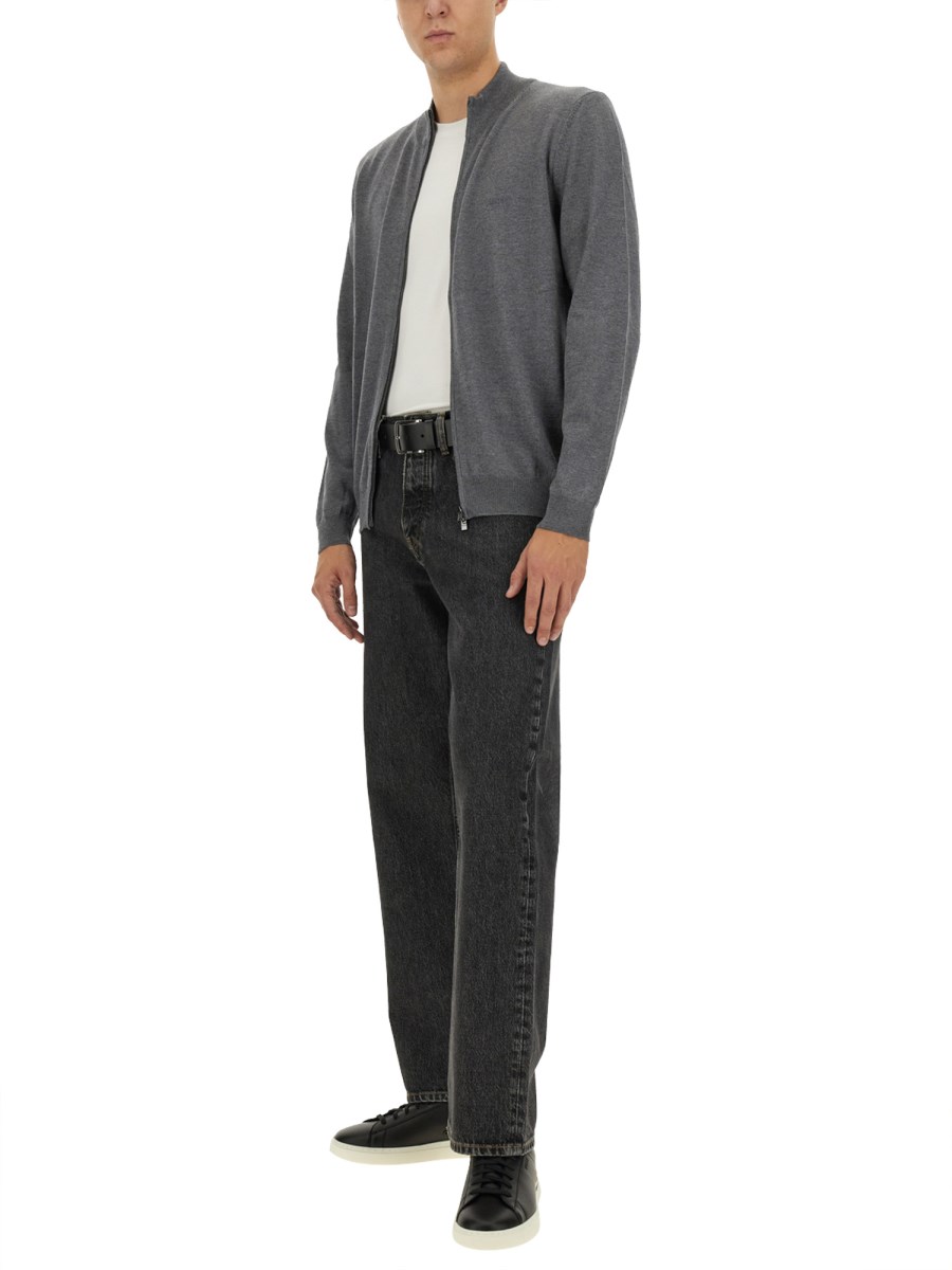 BOSS CARDIGAN BALONSO IN LANA CON ZIP Presa