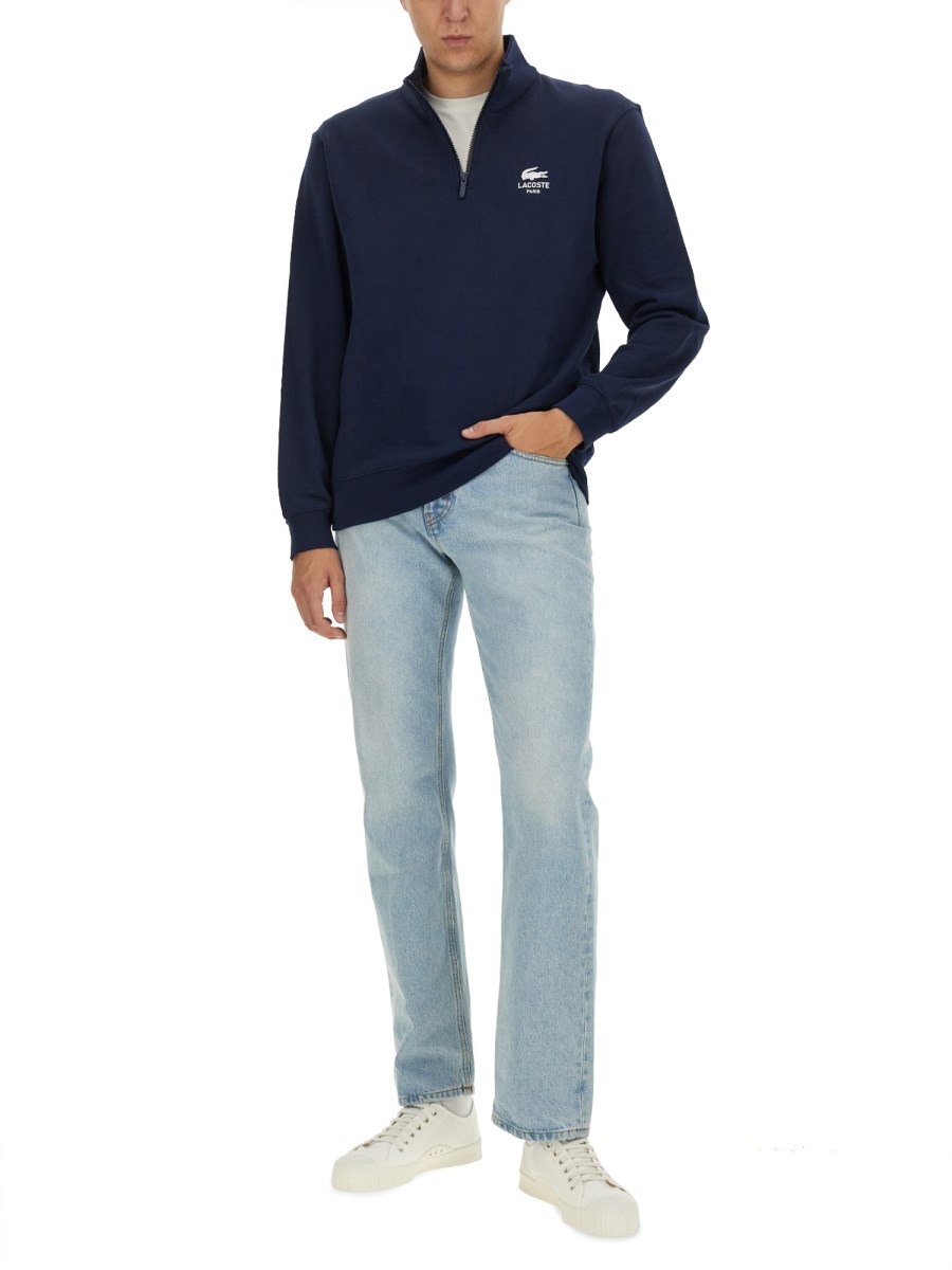 LACOSTE FELPA IN COTONE CON LOGO Outlet