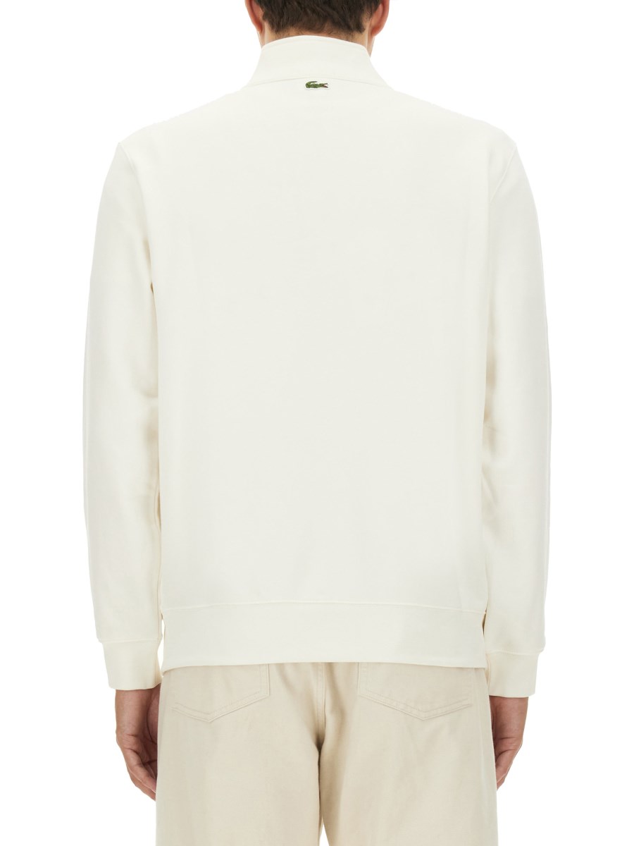 LACOSTE FELPA IN COTONE CON LOGO Saldi