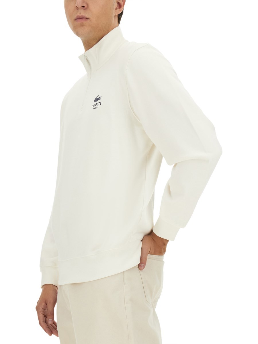 LACOSTE FELPA IN COTONE CON LOGO Saldi
