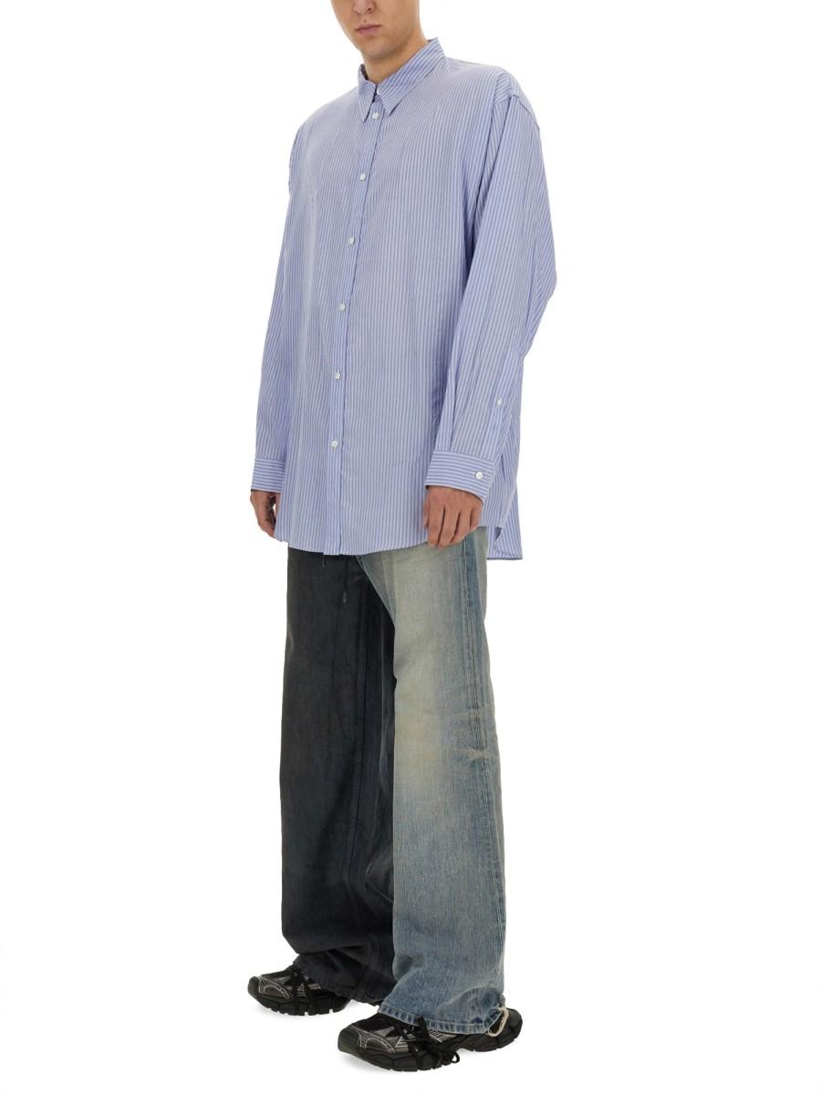 BALENCIAGA CAMICIA FLUIDA IN POPELINE Offerte