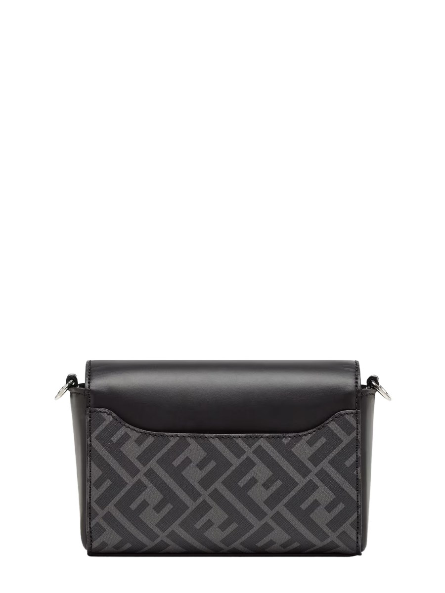 FENDI BORSA FF IN PELLE E TELA Pezzi Unici