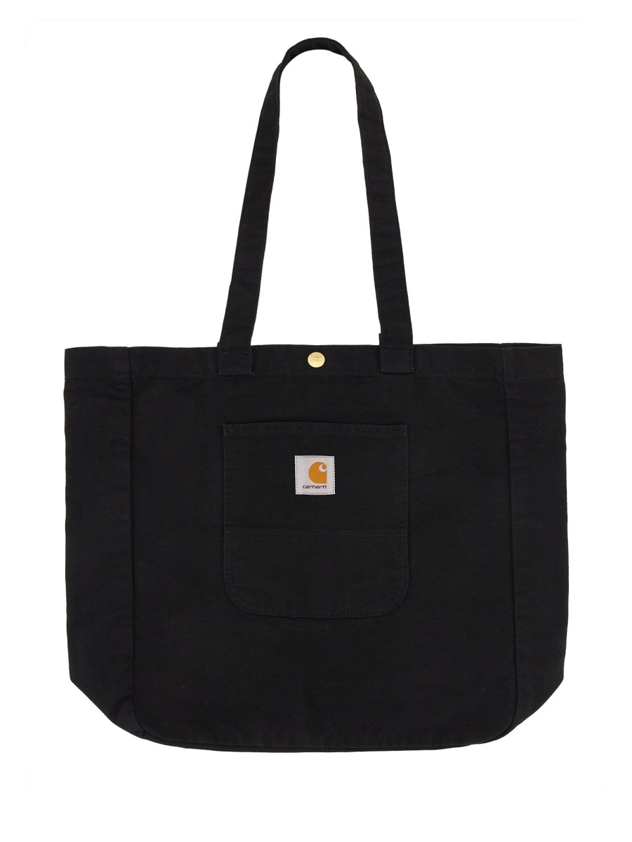 CARHARTT WIP BORSA TOTE IN COTONE CON LOGO Novità