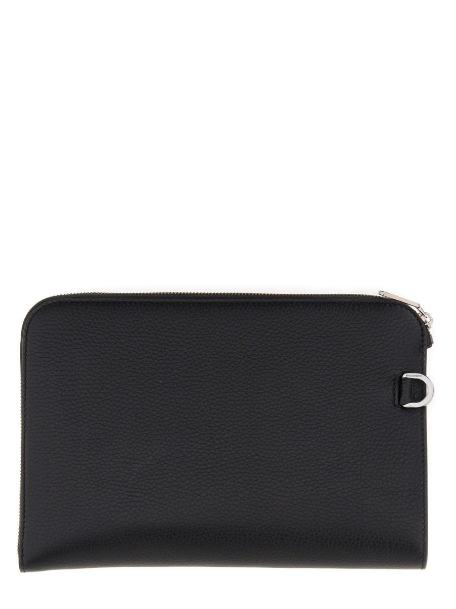 DOLCE & GABBANA POUCH MEDIUM IN PELLE Sconto