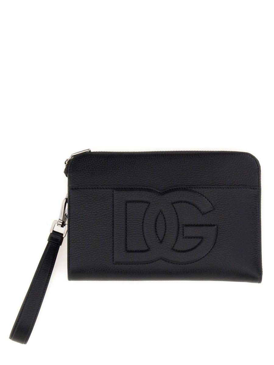 DOLCE & GABBANA POUCH MEDIUM IN PELLE Sconto