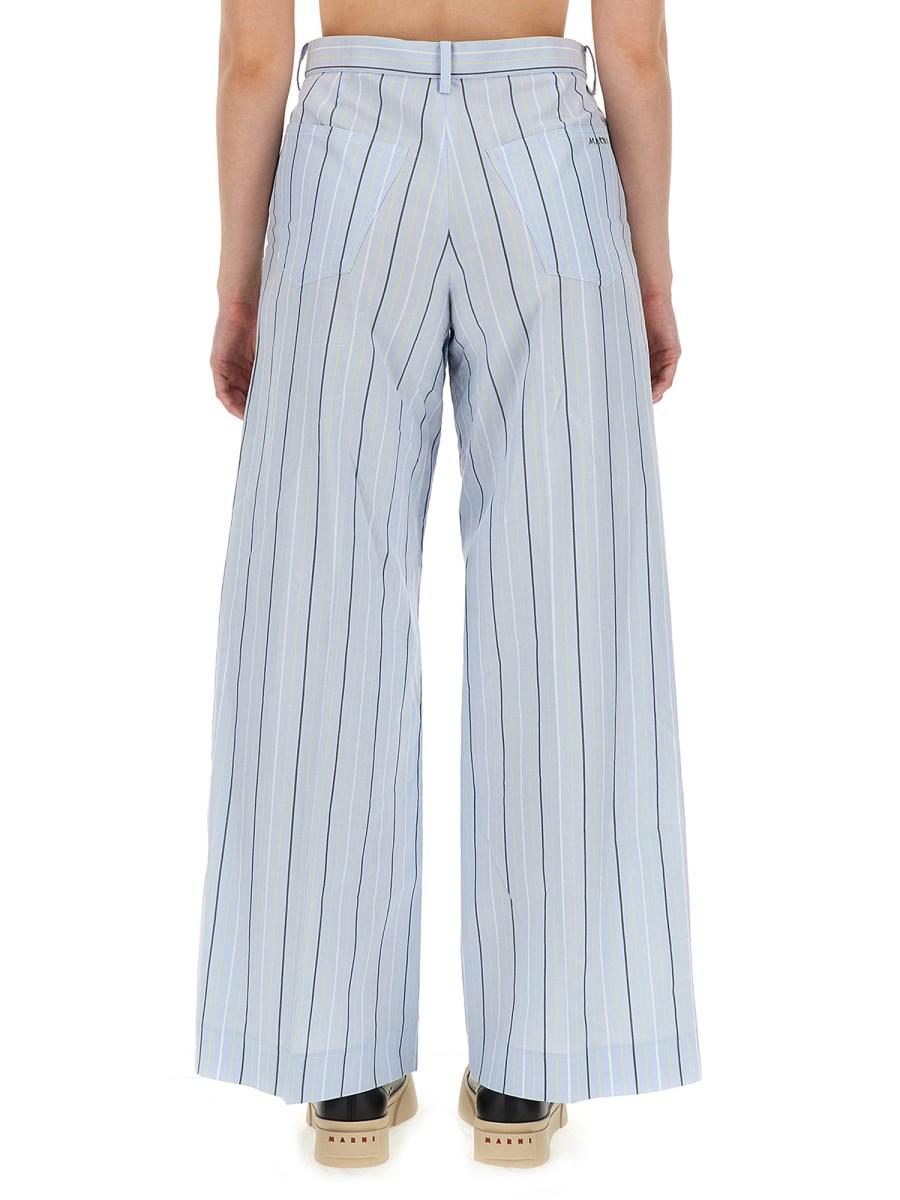 MARNI PANTALONE PALAZZO CON MOTIVO RIGA Offerte