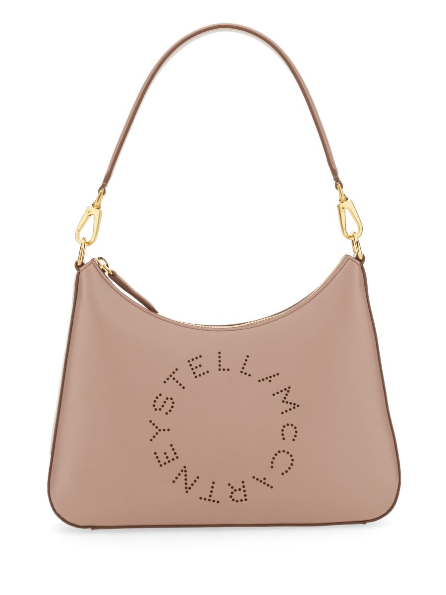 STELLA McCARTNEY BORSA A SPALLA SMALL CON LOGO IN ALTER NAPPA Vendite Flash