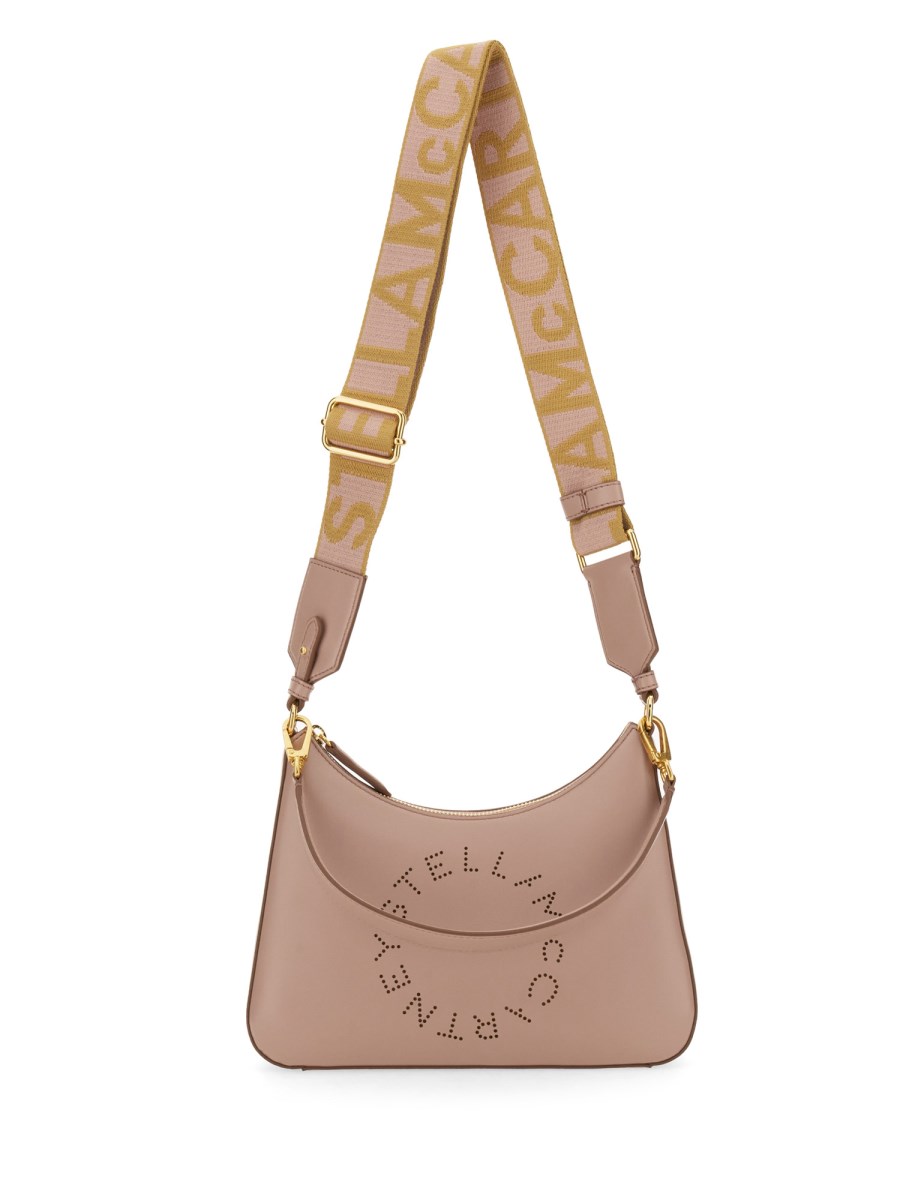 STELLA McCARTNEY BORSA A SPALLA SMALL CON LOGO IN ALTER NAPPA Vendite Flash