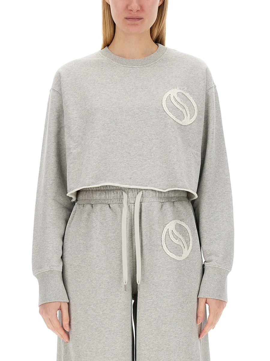 STELLA McCARTNEY FELPA IN COTONE CON LOGO In Saldo