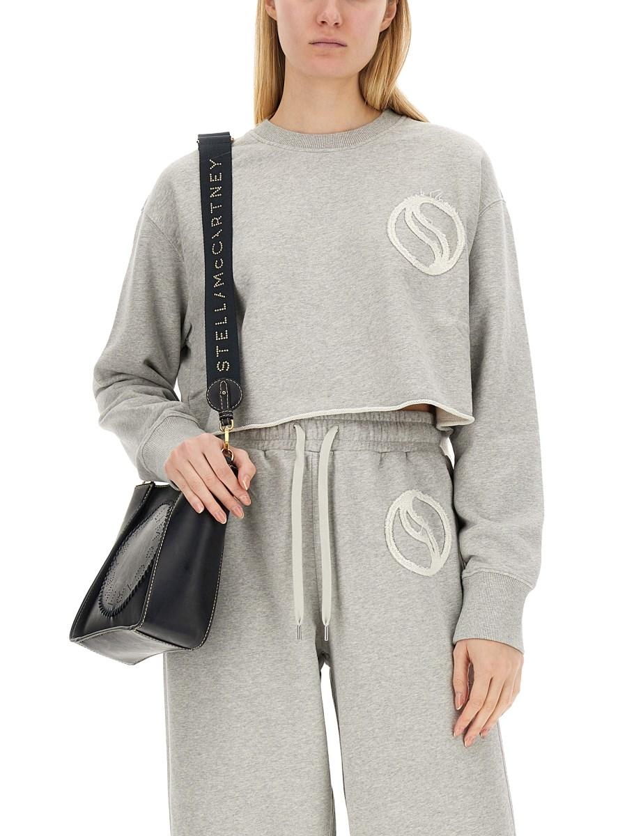 STELLA McCARTNEY FELPA IN COTONE CON LOGO In Saldo
