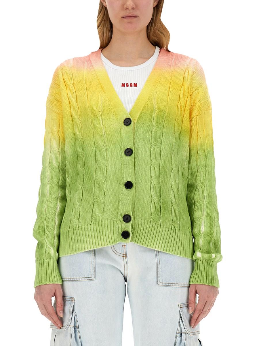 MSGM CARDIGAN DEGRADE Nuovo