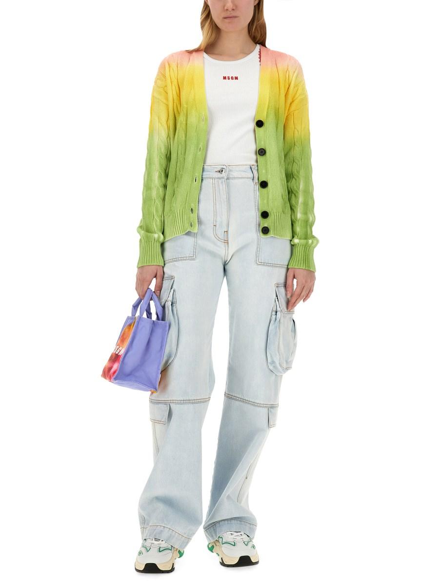 MSGM CARDIGAN DEGRADE Nuovo