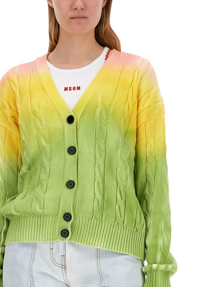 MSGM CARDIGAN DEGRADE Nuovo