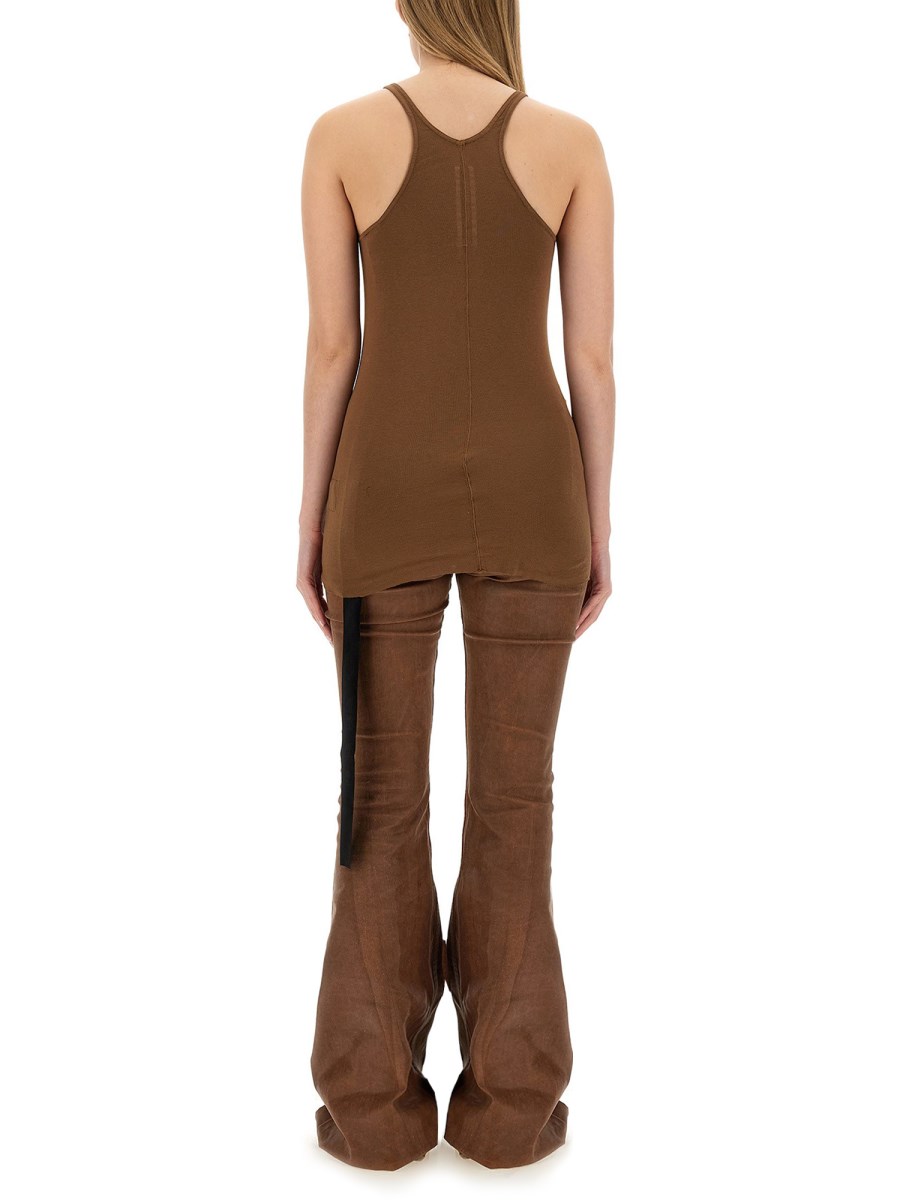 RICK OWENS DRKSHDW T-SHIRT "RACER BACK" IN COTONE Liquidazione