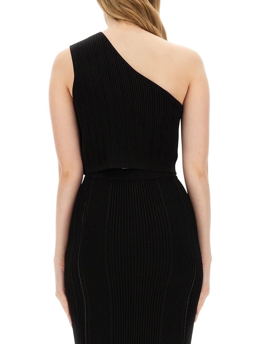 BALMAIN TOP MONOSPALLA IN VISCOSA Latest stili