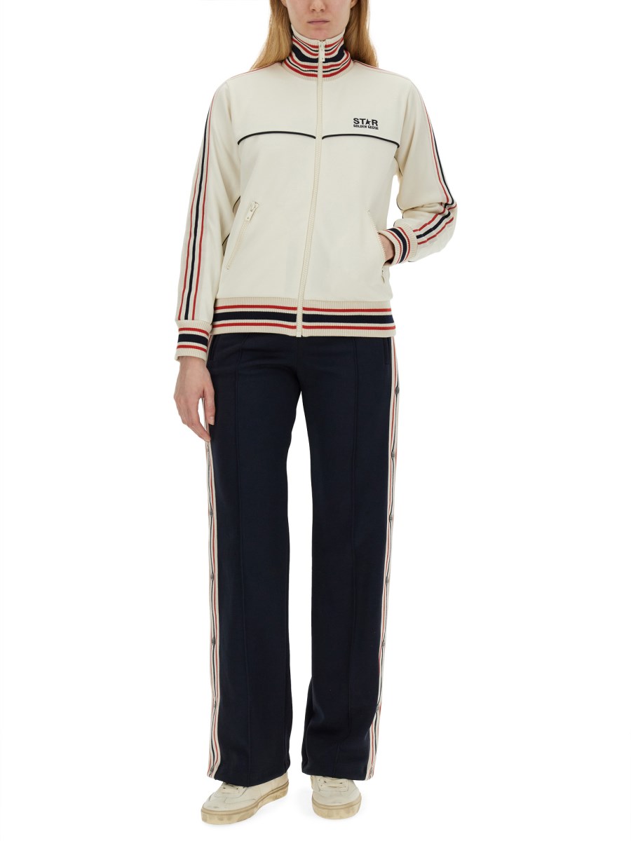 GOLDEN GOOSE PANTALONE JOGGING WIDE LEG Ultimo giorno