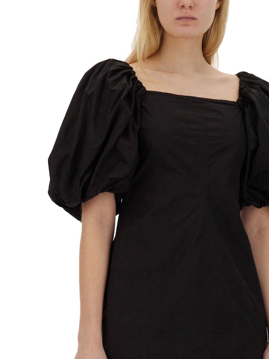 GANNI ABITO MINI IN POPELINE DI COTONE Promozione temporanea