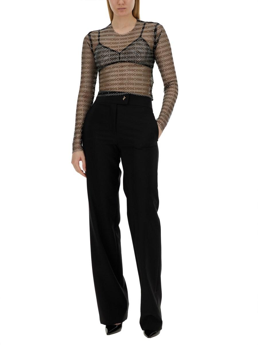 GENNY TOP IN RETE CON STRASS Black Friday Prezzi