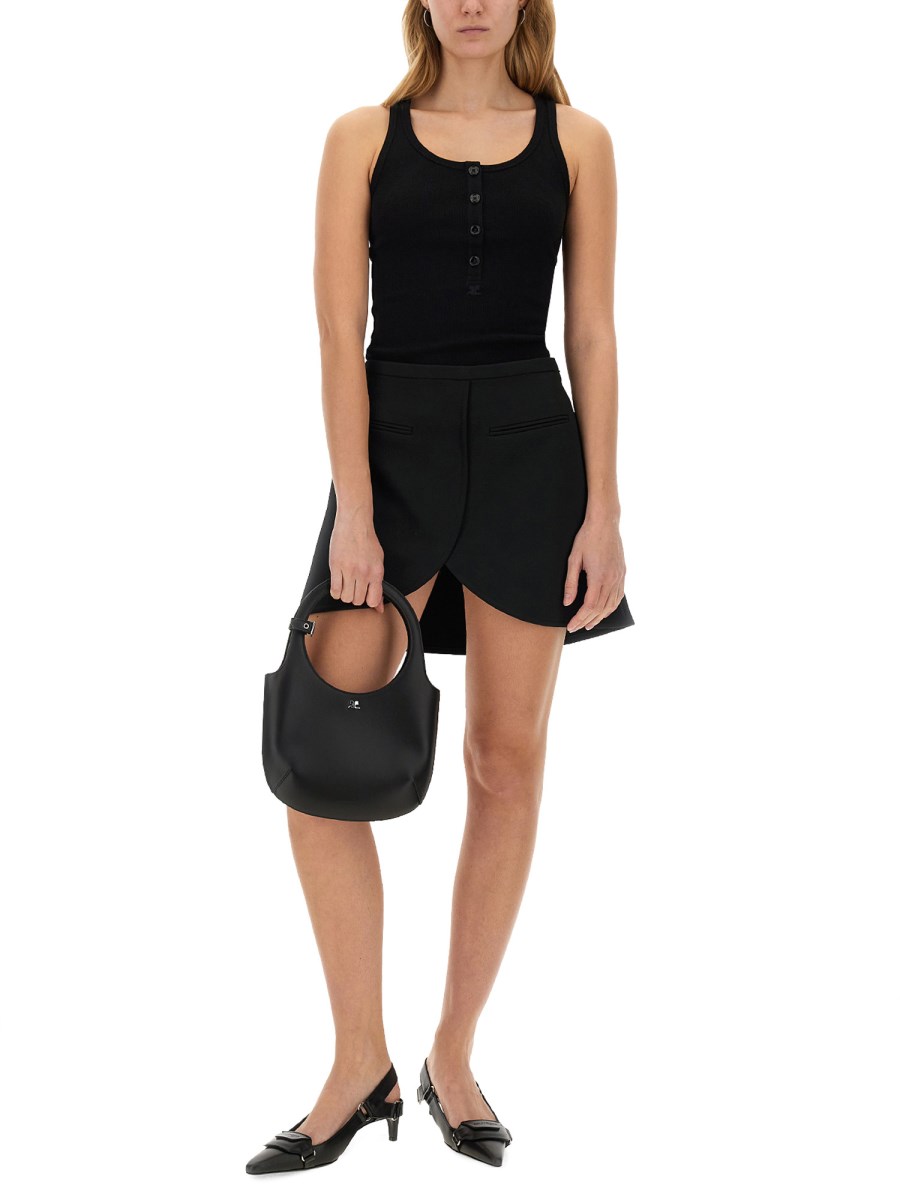 COURREGES TANK TOP RIB 90'S Soddisfazione Garantita