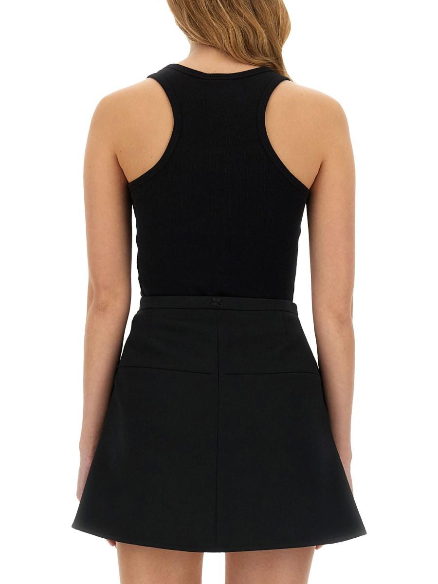COURREGES TANK TOP RIB 90'S Soddisfazione Garantita