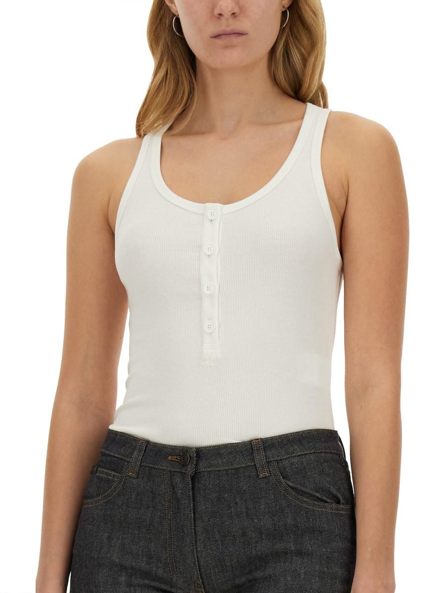 COURREGES TANK TOP RIB 90'S Negozi Online