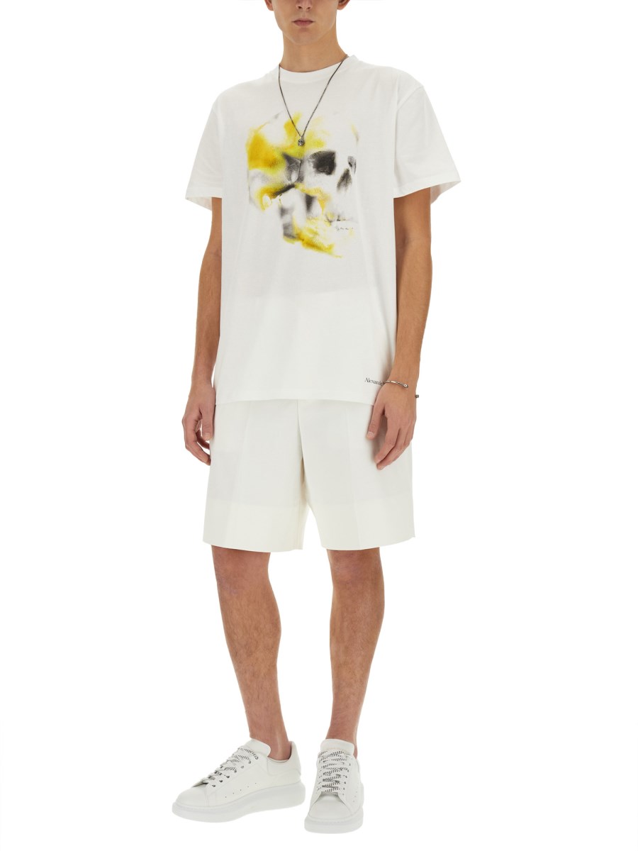 ALEXANDER McQUEEN T-SHIRT "OBSCURED SKULL" Convenienza