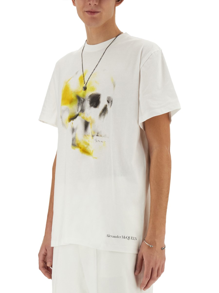 ALEXANDER McQUEEN T-SHIRT "OBSCURED SKULL" Convenienza
