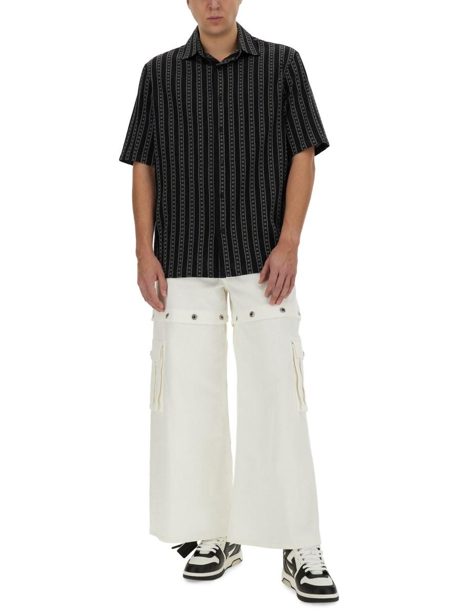 OFF-WHITE CAMICIA DA BOWLING CON MOTIVO ARROW STRIPES Negozio