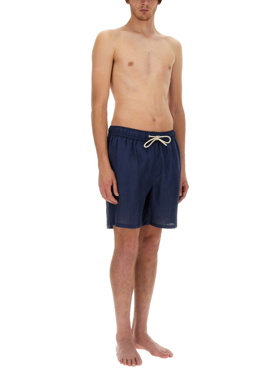 MC2 SAINT BARTH COSTUME DA BAGNO IN LINO Vendite stagionali