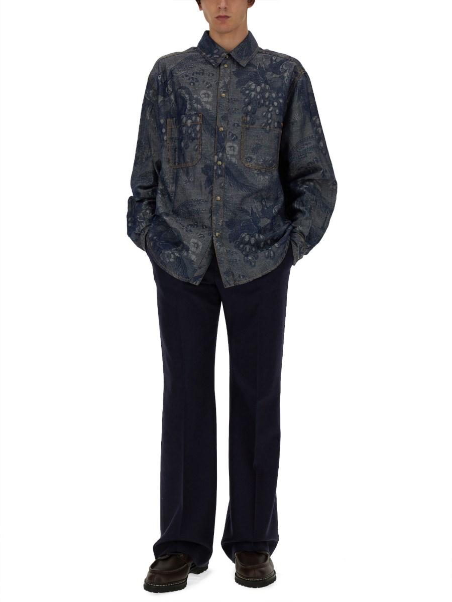 ETRO CAMICIA IN COTONE CON MOTIVO PAISLEY Offerta San Valentino