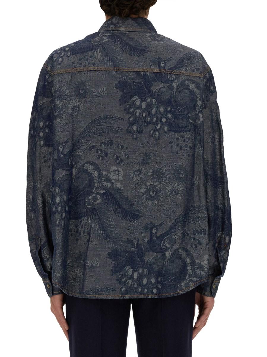 ETRO CAMICIA IN COTONE CON MOTIVO PAISLEY Offerta San Valentino