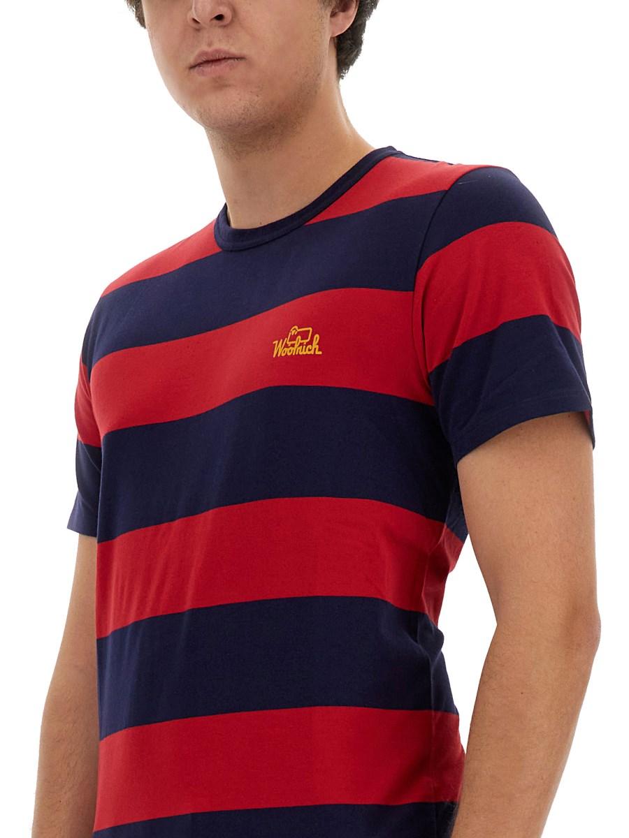 WOOLRICH T-SHIRT A RIGHE Online Outlet