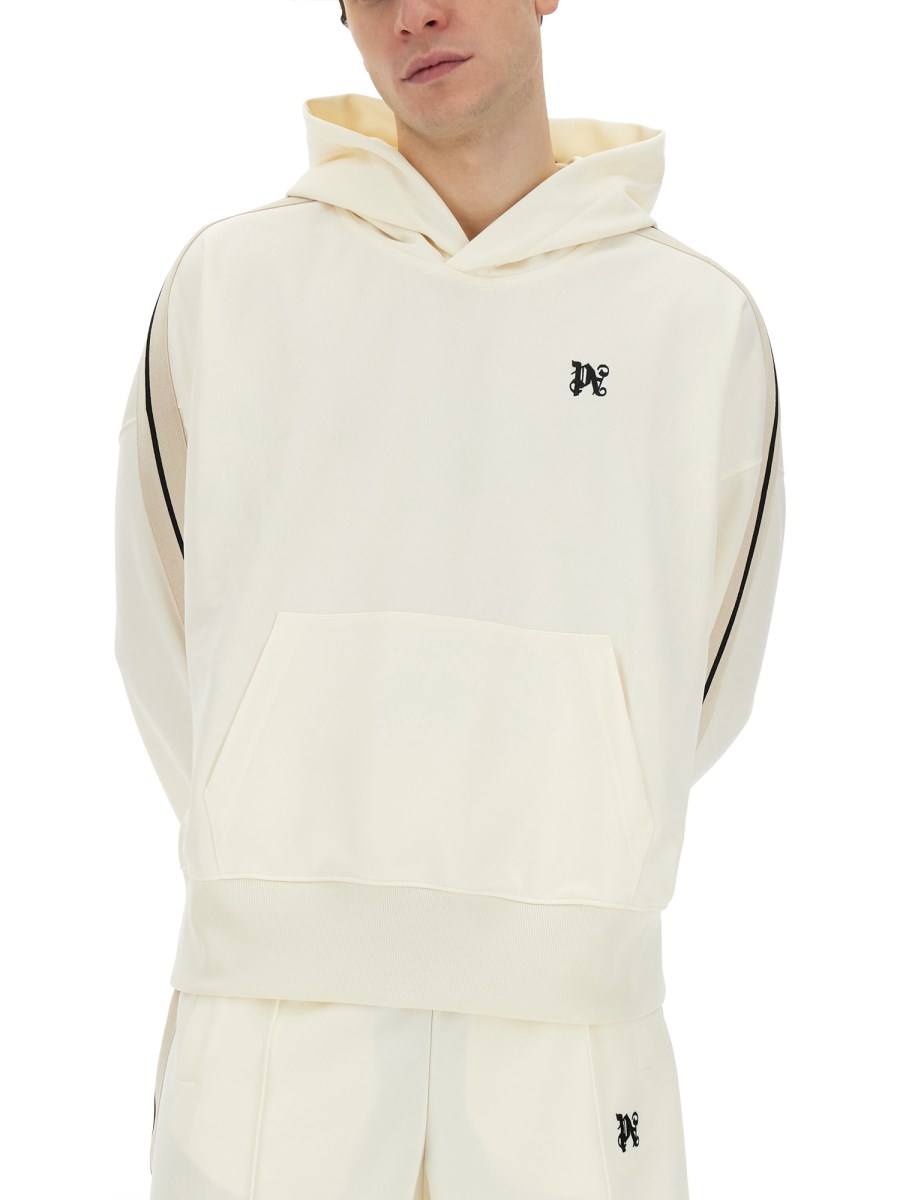PALM ANGELS FELPA MONOGRAM IN TESSUTO TECNICO Offerte giornaliere