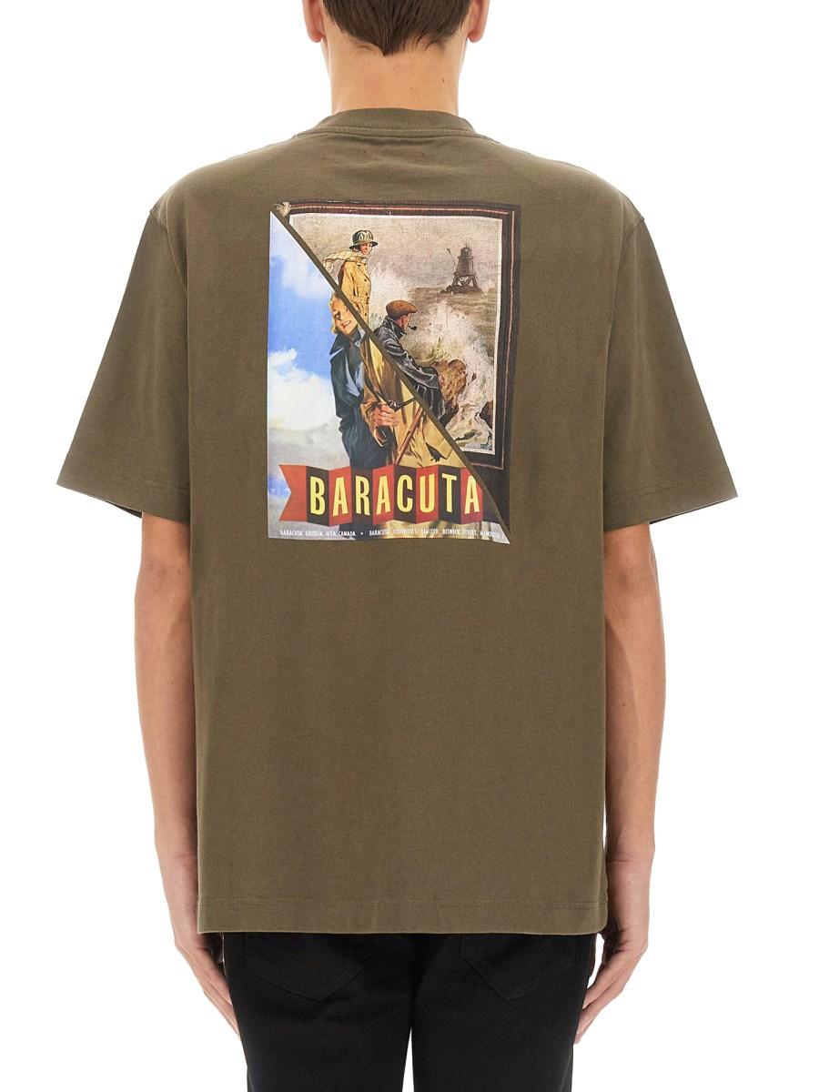 BARACUTA X BARBOUR T-SHIRT IN JERSEY CON LOGO Ultimi tre giorni