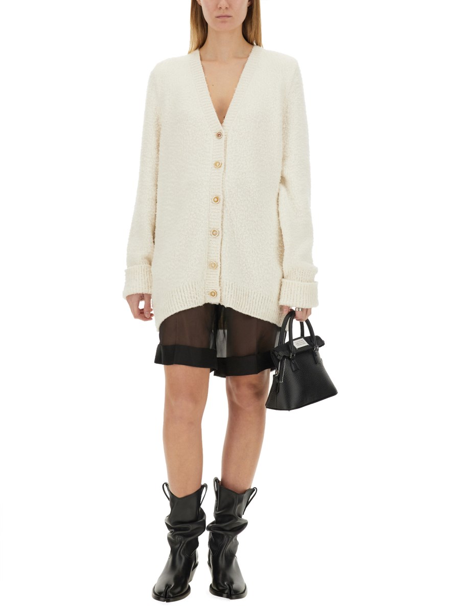 MAISON MARGIELA CARDIGAN OVERSIZE EFFETTO INFELTRITO Super sconto