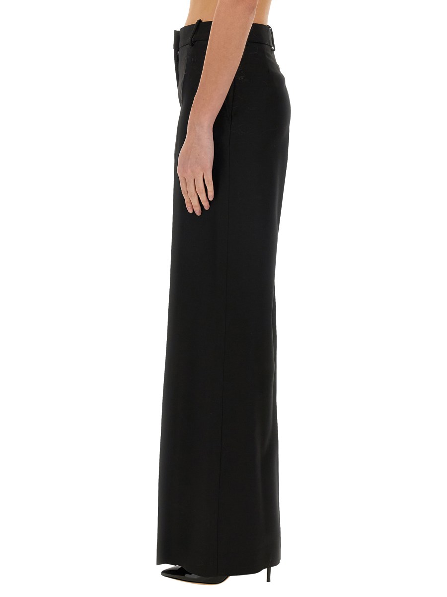 NINA RICCI PANTALONE AMPIO IN GABARDINE DI LANA In Linea