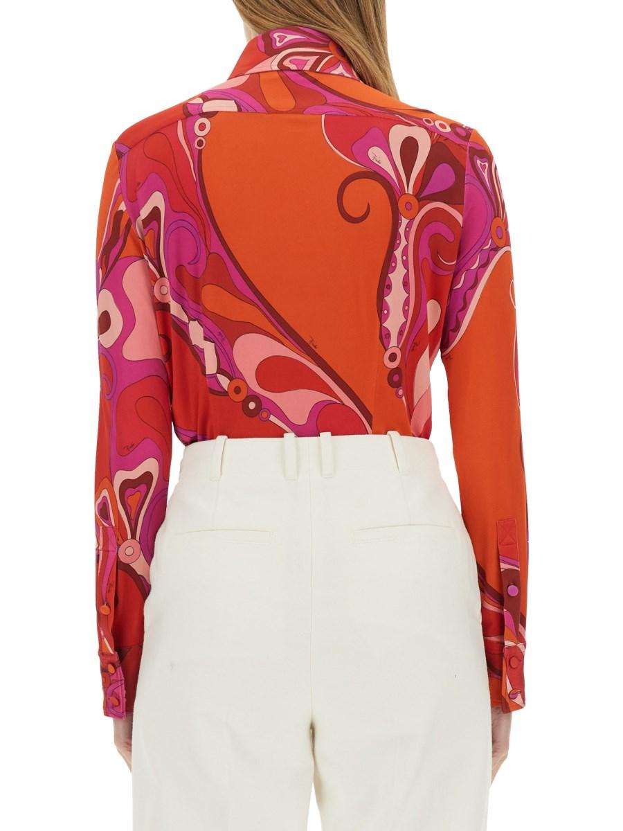 PUCCI CAMICIA CON STAMPA ORCHIDEE Convenienza