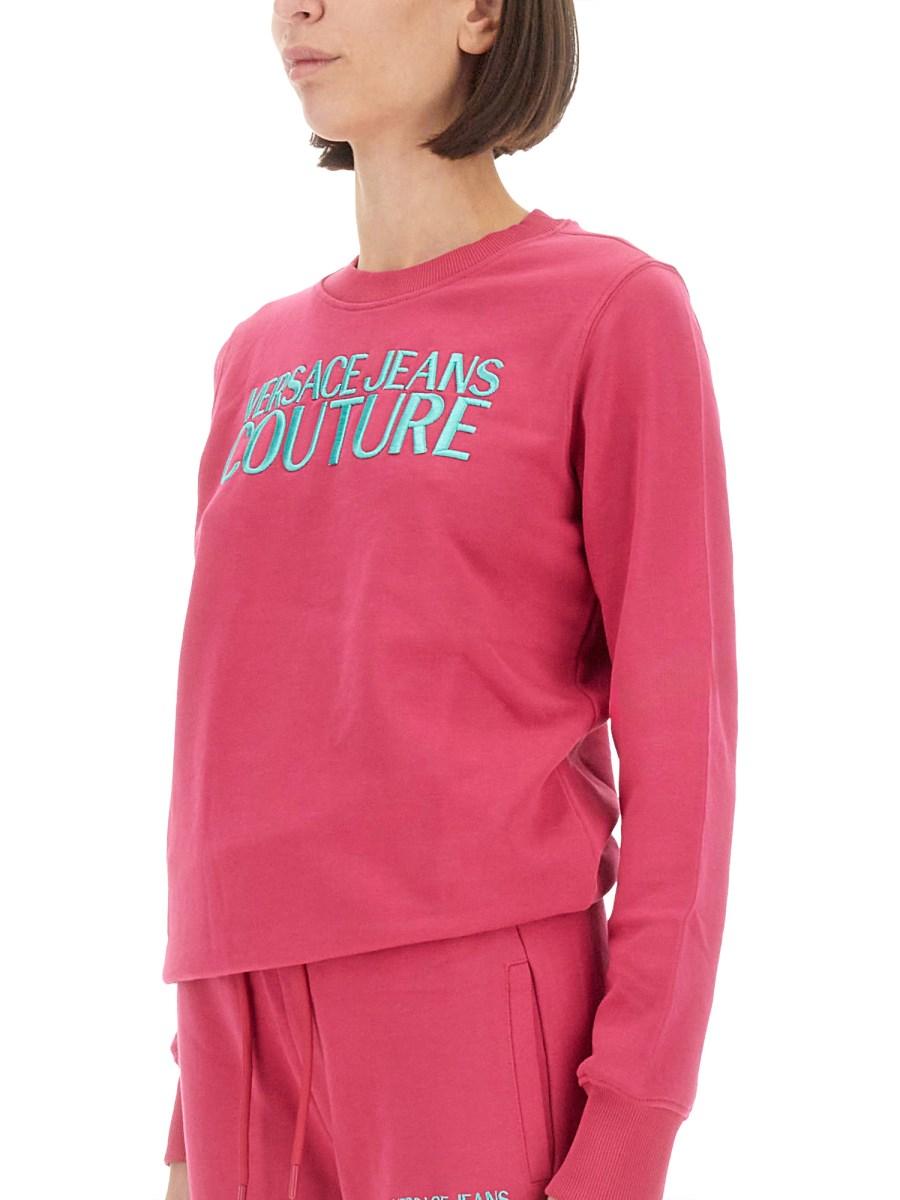 VERSACE JEANS COUTURE FELPA IN COTONE CON LOGO Outlet