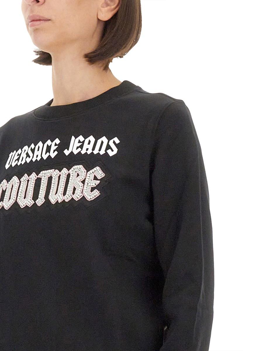 VERSACE JEANS COUTURE FELPA CON LOGO In Vendita