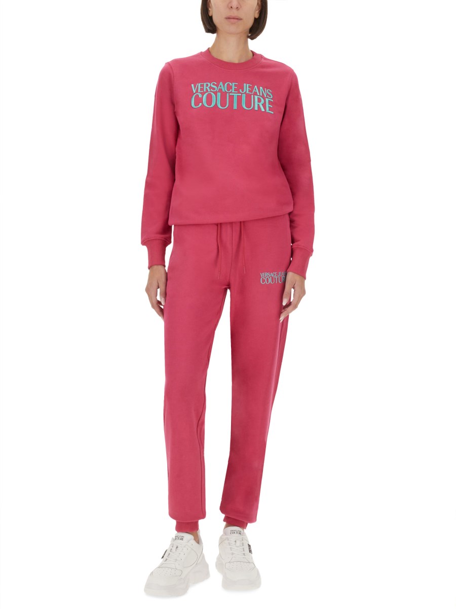 VERSACE JEANS COUTURE PANTALONE JOGGING CON LOGO Saldi