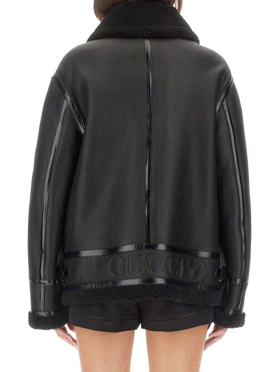GUCCI GIACCA BIKER IN PELLE In Saldo