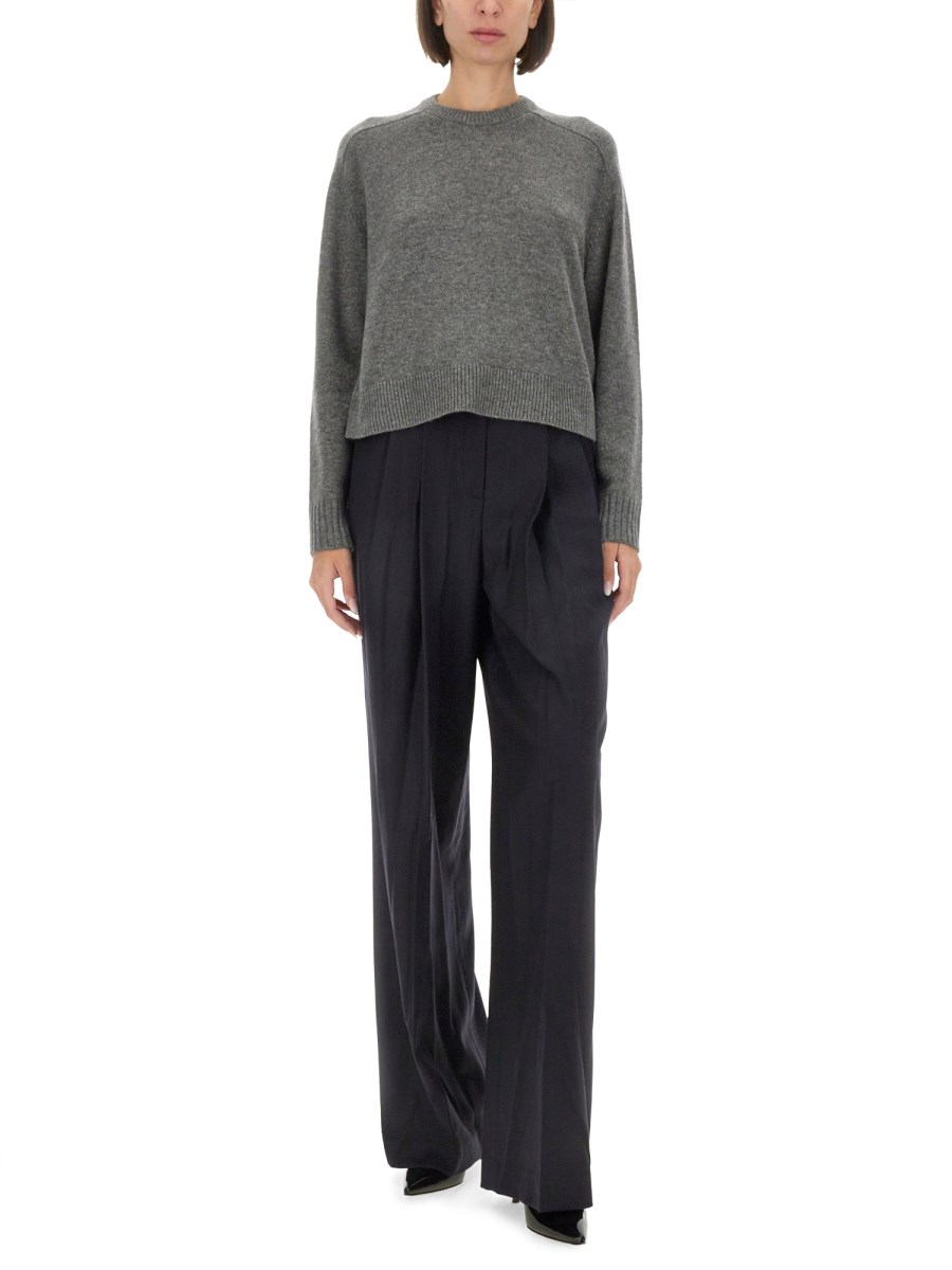 THEORY PANTALONE IN FLANELLA CON DOPPIA PIEGA Shopping online