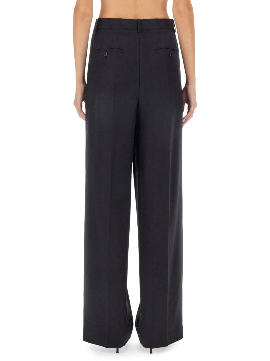 THEORY PANTALONE IN FLANELLA CON DOPPIA PIEGA Shopping online