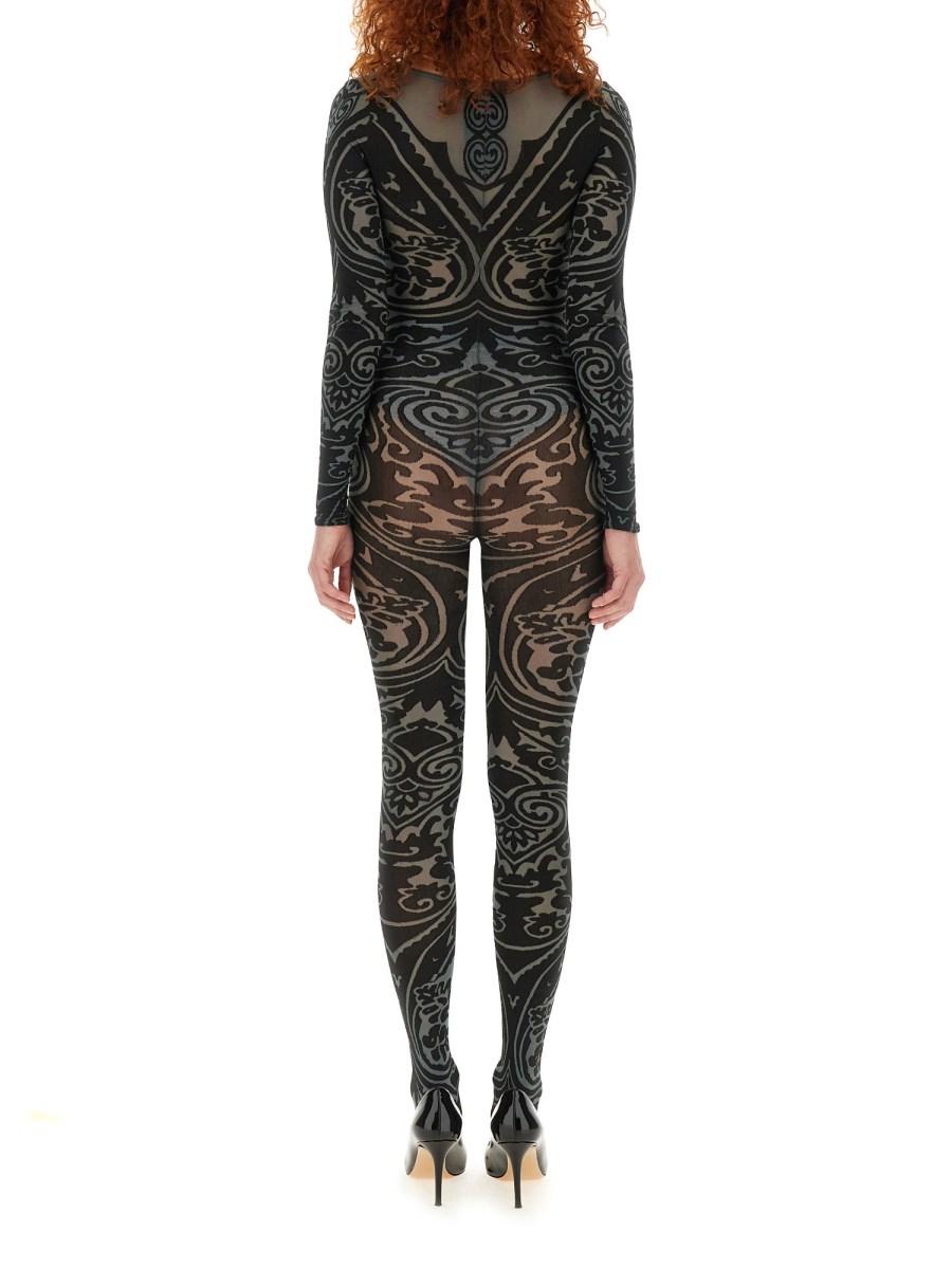 ETRO X WOLFORD BODYSUIT ETRO X WOLFORD IN NYLON CON MOTIVO PAISLEY TATTOO Vendite stagionali