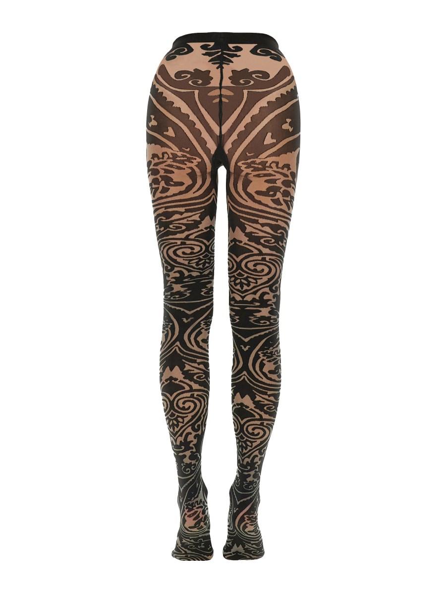 ETRO X WOLFORD COLLANT ETRO X WOLFORD IN NYLON CON MOTIVO PAISLEY TATTOO Cyber Monday