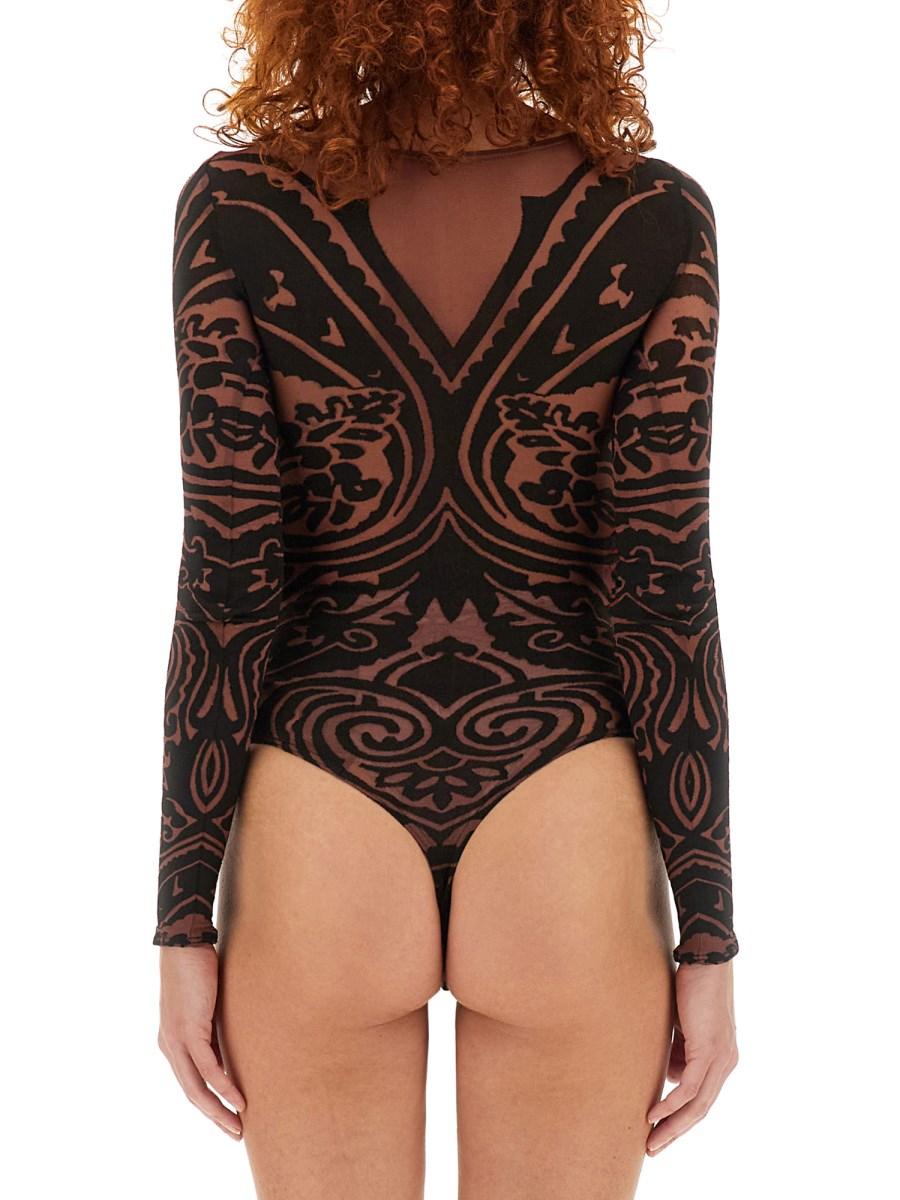 ETRO X WOLFORD BODY ETRO X WOLFORD IN NYLON CON MOTIVO PAISLEY TATTOO Offerta Pasqua